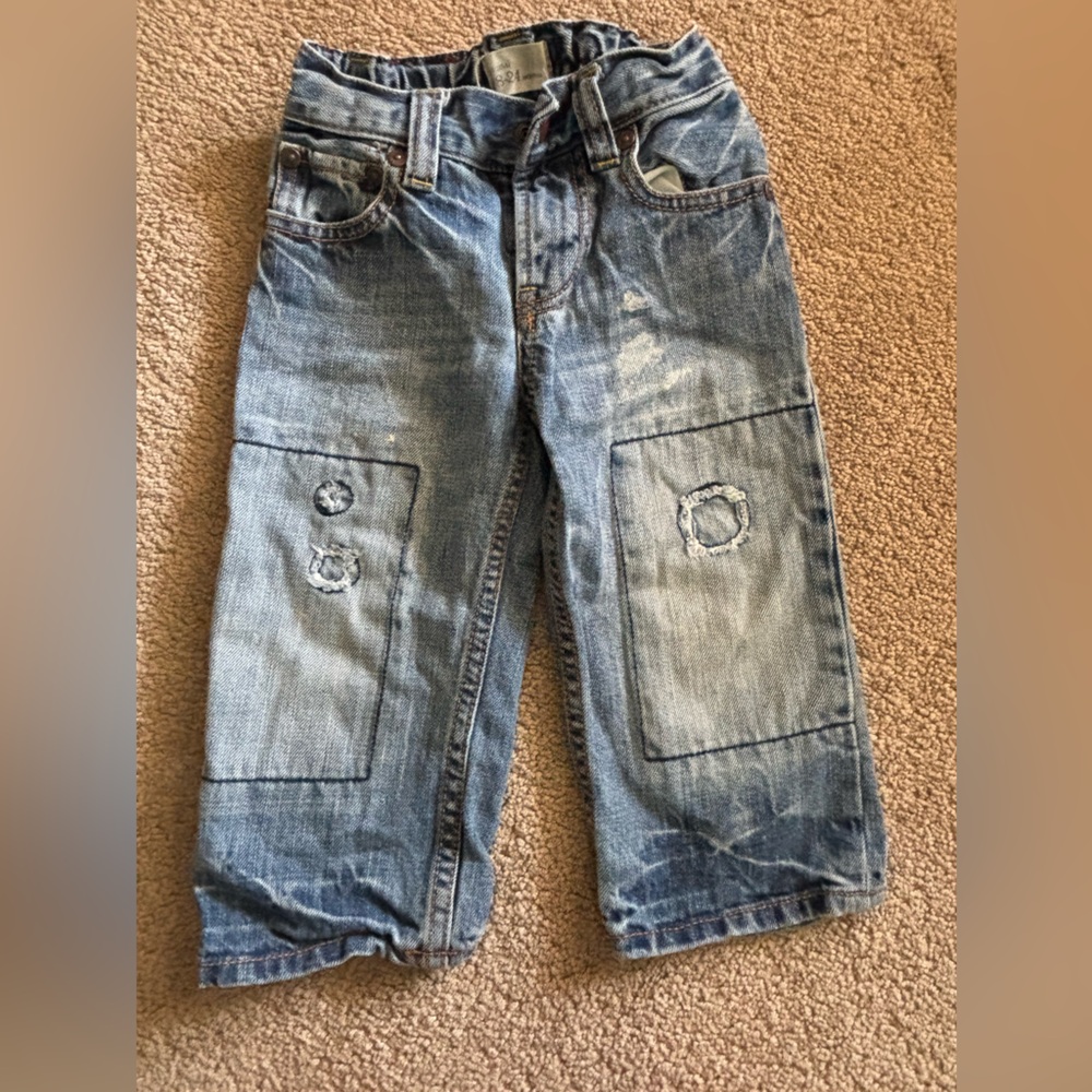 GAP Kids Blue Jeans with Patch Details